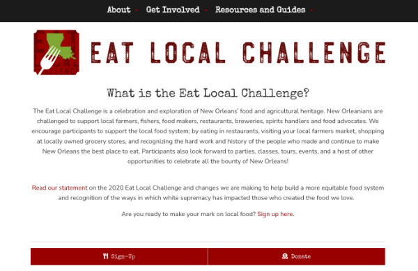 Eat Local Challenge